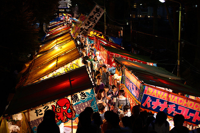 關於日本祭典攤販